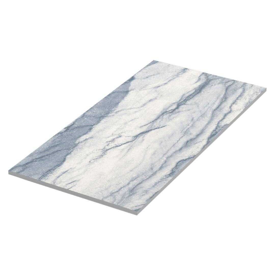 Ivy Hill Tile Macauba Indigo 11.81 in. x 23.62 in. Polished Porcelain Marble Look Floor and Wall Tile - Zenithce