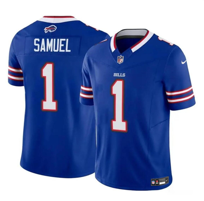 Buffalo Bills #1 Curtis Samuel Blue 2023 F.U.S.E. Vapor Untouchable Limited Stitched Jersey - Zenithce