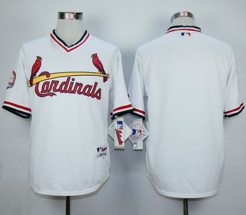 Cardinals Blank White 1982 Turn Back The Clock Stitched Jersey - Zenithce