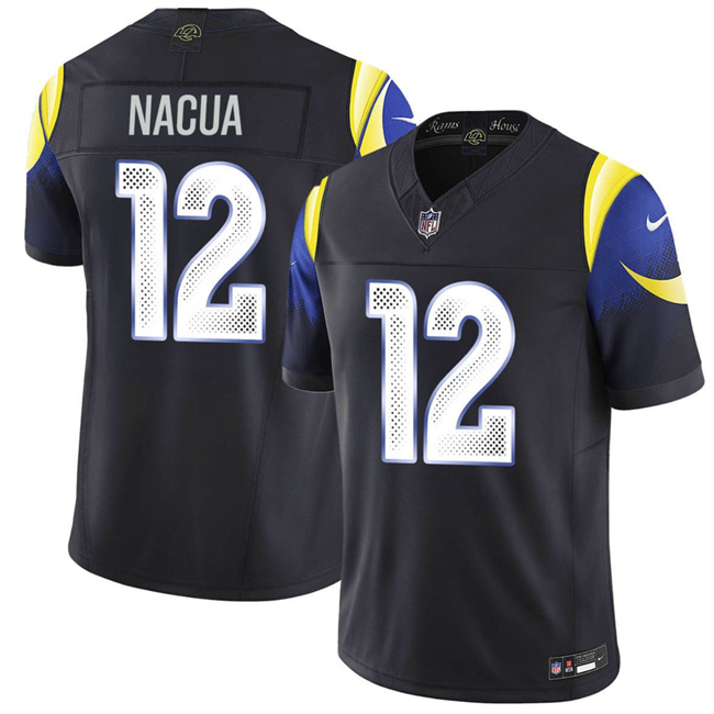 Los Angeles Rams #12 Puka Nacua Black 2025 F.U.S.E. “Rivalries” Vapor Limited Football Stitched Jersey - Zenithce