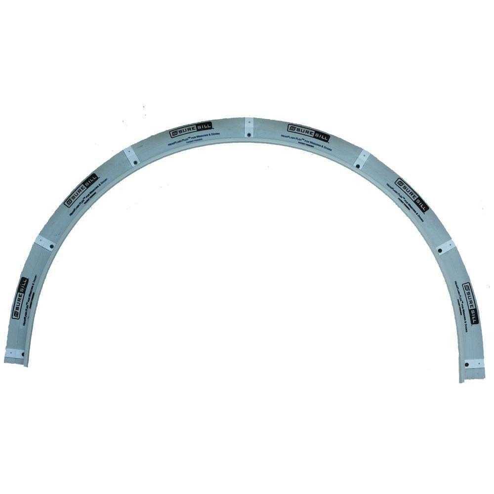 SureSill 6-9/16 in. x White PVC Sloped Sill Pan for Door and Window Installation and Flashing - Zenithce