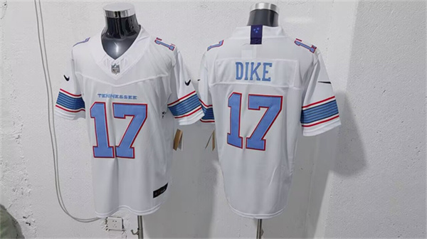 Tennessee Titans #17 Chimere Dike White 2026 F.U.S.E. Vapor Limited Stitched Jersey - Zenithce