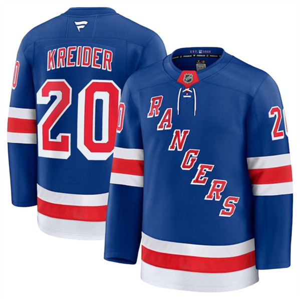 New York Rangers #20 Chris Kreider Royal 2024-25 Home Stitched Jersey - Zenithce