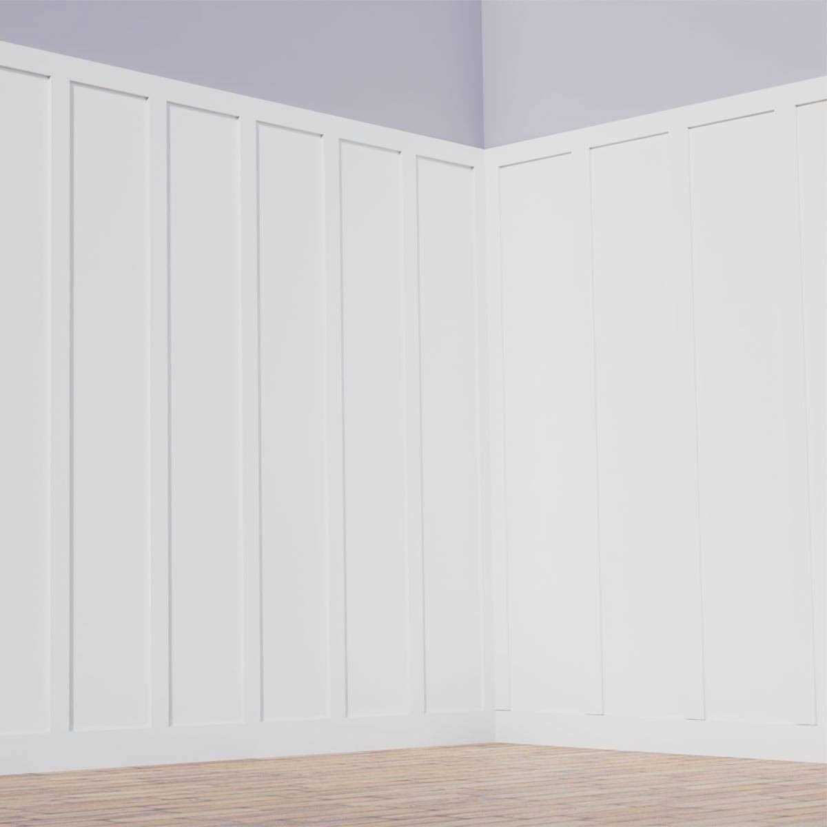 Ekena Millwork 56 in. X 5/8 in. X 96 in. Expanded Cellular PVC Classic Shaker Moulding Kit - Zenithce