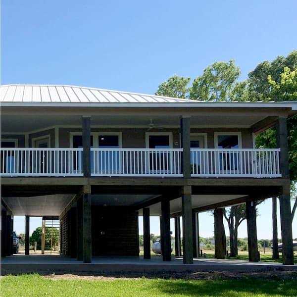 Weatherables 3.5 ft. H x White Vinyl Railing Kit - Zenithce