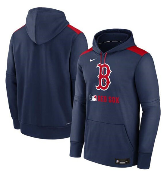 Boston Red Sox Navy Collection Performance Pullover Hoodie - Zenithce