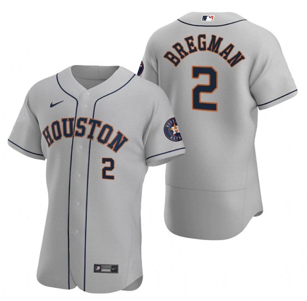 Houston Astros #2 Alex Bregman Gray Flex Base Stitched Jersey - Zenithce