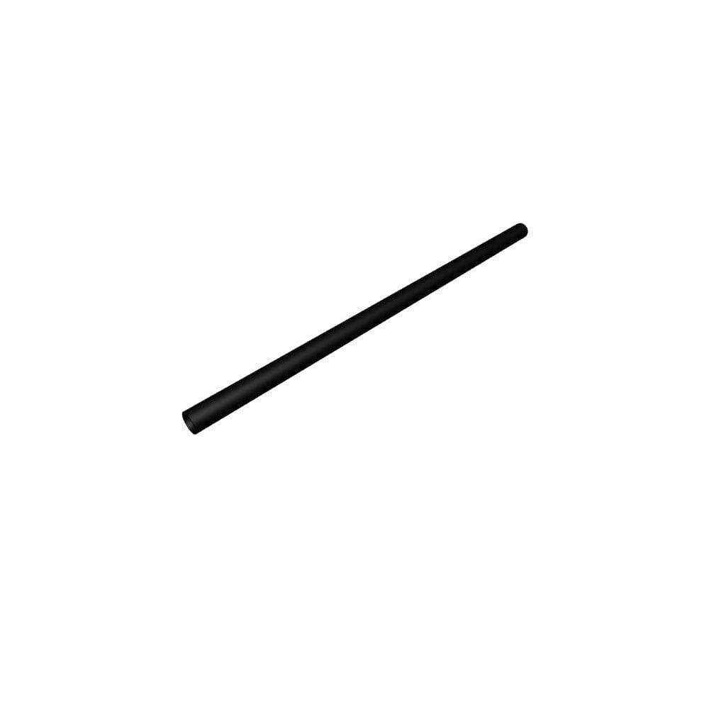 Pegatha 36 in. x 3/4 in. Black Aluminum Round Deck Railing Baluster - Zenithce