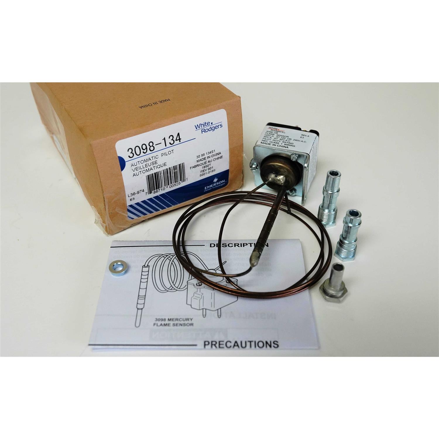 White-Rodgers 24A34-2 Electric Heat Sequencer 1 Switch - Zenithce
