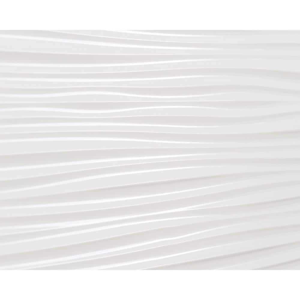 Wilderness 18.5 x 24.3 Vinyl Wall Paneling in Snow White Innovera Decor by Palram - Zenithce