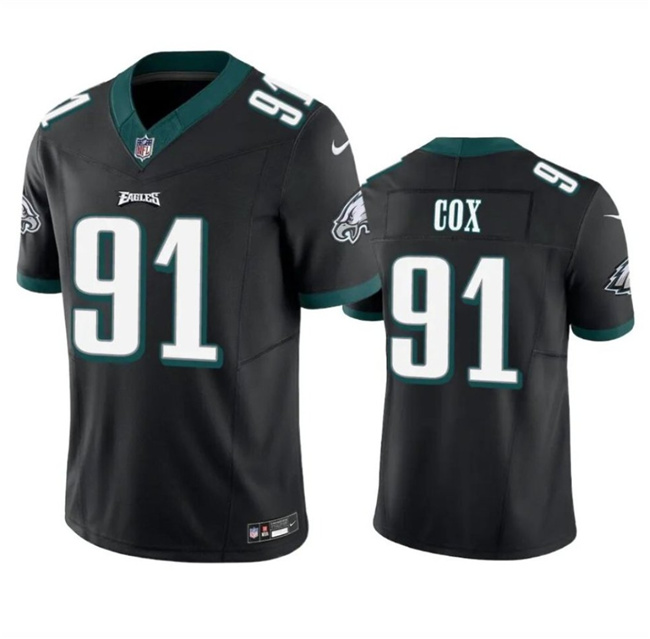 Philadelphia Eagles #91 Fletcher Cox Black 2023 F.U.S.E. Vapor Untouchable Limited Stitched Jersey - Zenithce