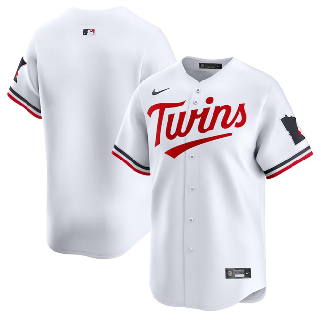Minnesota Twins Blank White 2024 Home Limited Cool Base Stitched Jersey - Zenithce