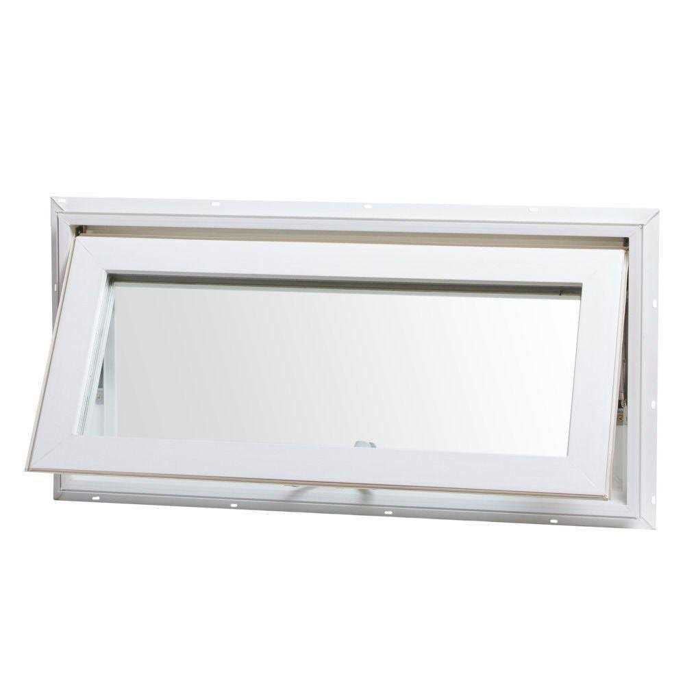 TAFCO WINDOWS 32 in. x 14 in. Top Hinge Awning Vinyl Insulated Window - Zenithce