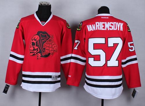 Blackhawks #57 Trevor Van Riemsdyk Red(Red Skull) Stitched Jersey - Zenithce