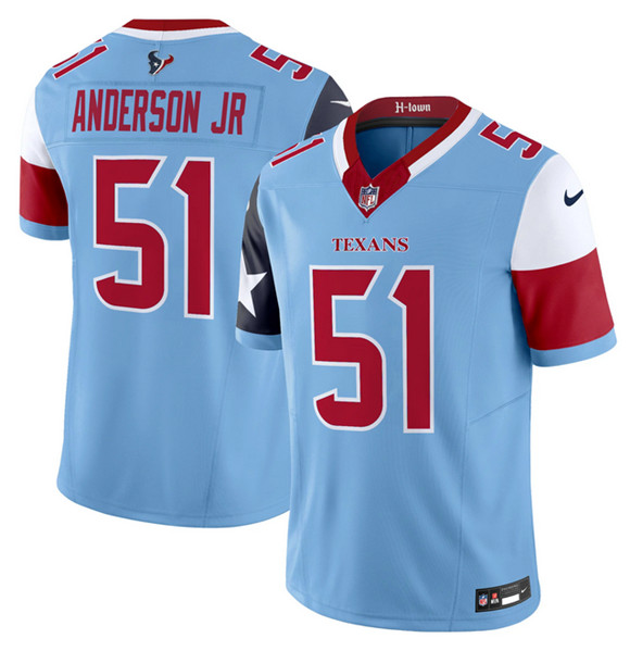 Houston Texans #51 Will Anderson Jr. Blue 2024 F.U.S.E. V5 Limited Stitched Jersey - Zenithce