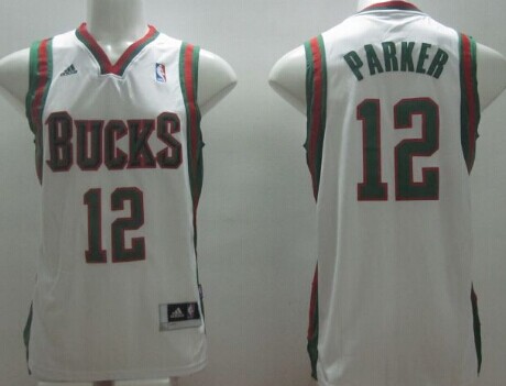 Milwaukee Bucks #12 Jabari Parker Revolution 30 Swingman White Jersey - Zenithce