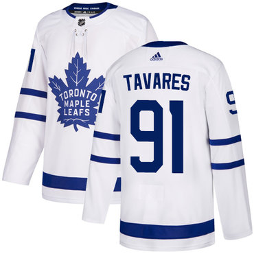 Maple Leafs #91 John Tavares White Road Authentic Stitched Jersey - Zenithce