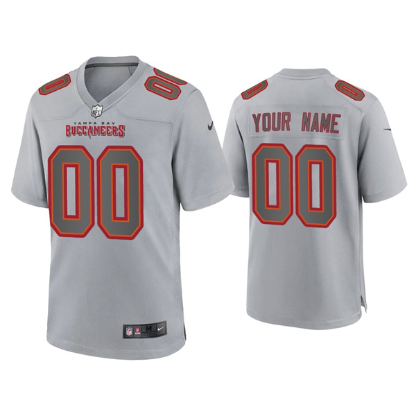 Tampa Bay Buccaneers Customized Custom Gray Atmosphere Fashion Stitched Game Jersey - Zenithce