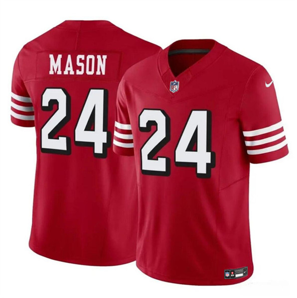 San Francisco 49ers #24 Jordan Mason New Red 2023 F.U.S.E. Stitched Jersey - Zenithce
