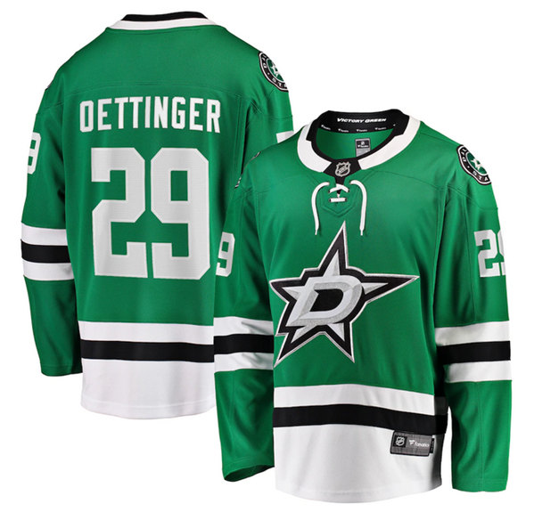 Dallas Stars #29 Jake Oettinger Green Stitched Jersey - Zenithce