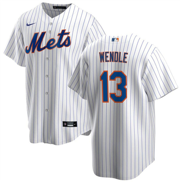 New York Mets #13 Joey Wendle White Cool Base Stitched Jersey - Zenithce