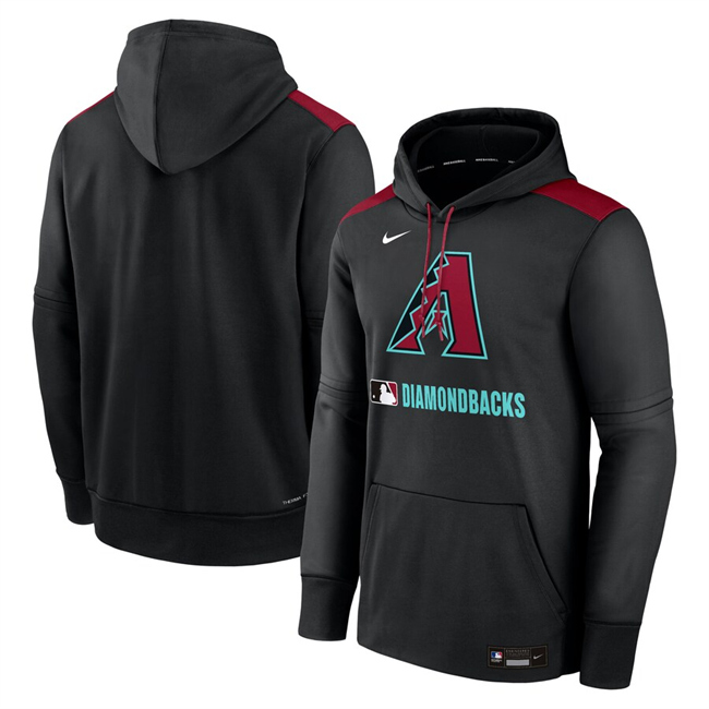 Arizona Diamondbacks Black Collection Performance Pullover Hoodie - Zenithce