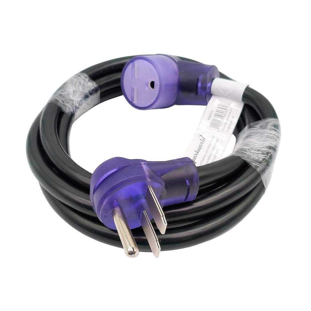 Parkworld 3 ft. 10/4 4-Wire Dryer 30 Amp 4-Prong Y Adapter Cord NEMA 14-30P Plug to 14-30R Receptacle - Zenithce