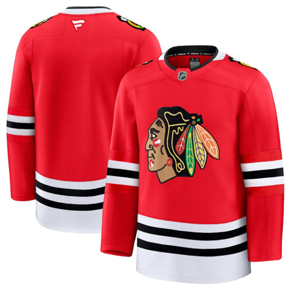 Chicago Blackhawks Blank Red 2024-25 Home Stitched Jersey - Zenithce