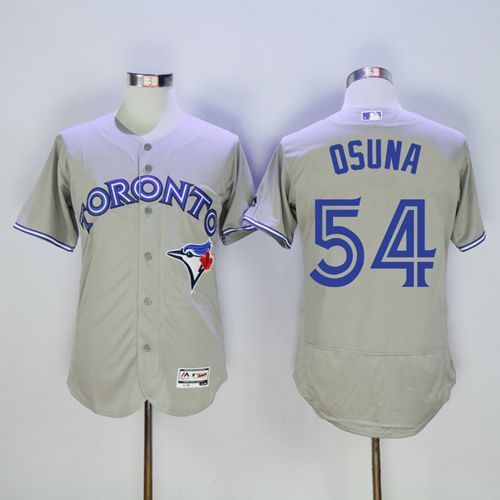 Blue Jays #54 Roberto Osuna Grey Flexbase Authentic Collection Stitched Jersey - Zenithce