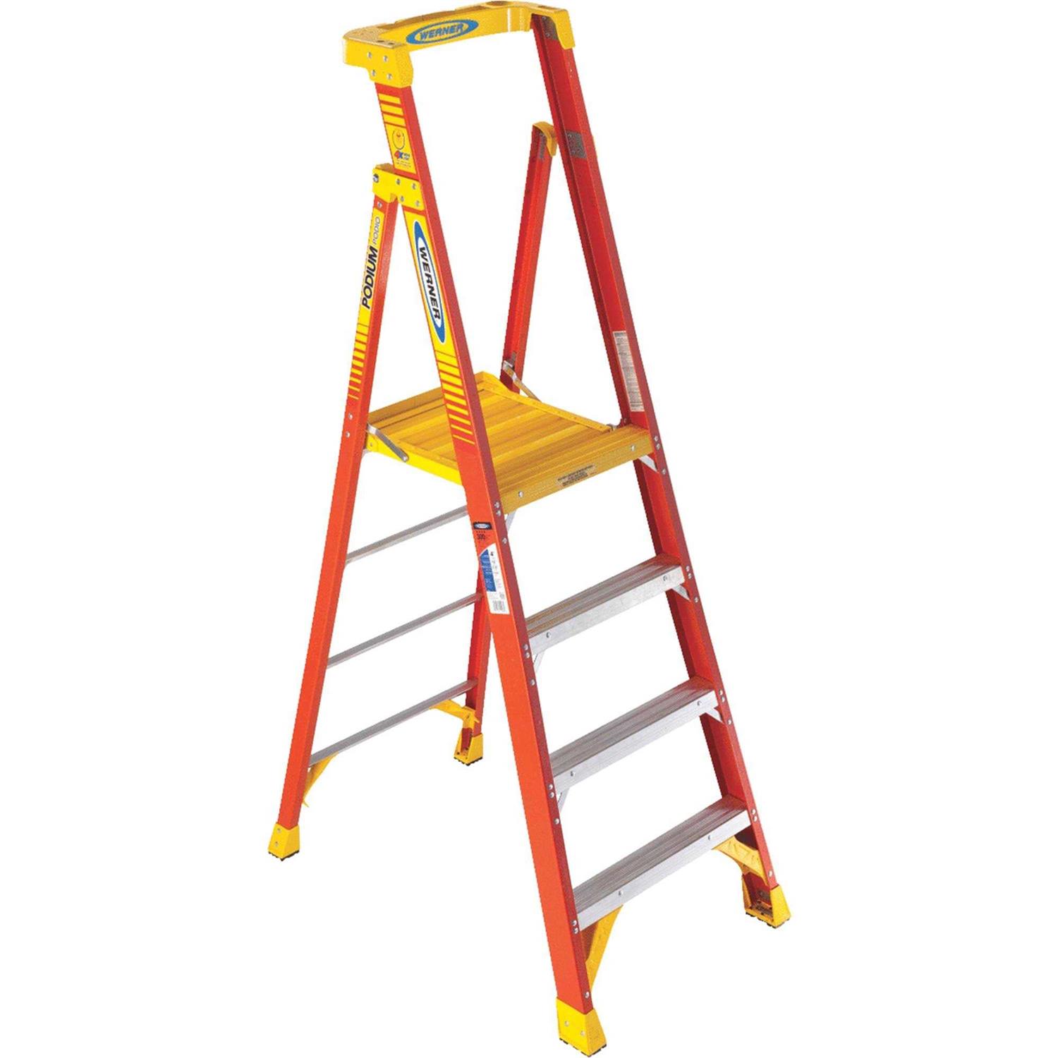 Werner Type I Fiberglass Step Ladder - Zenithce
