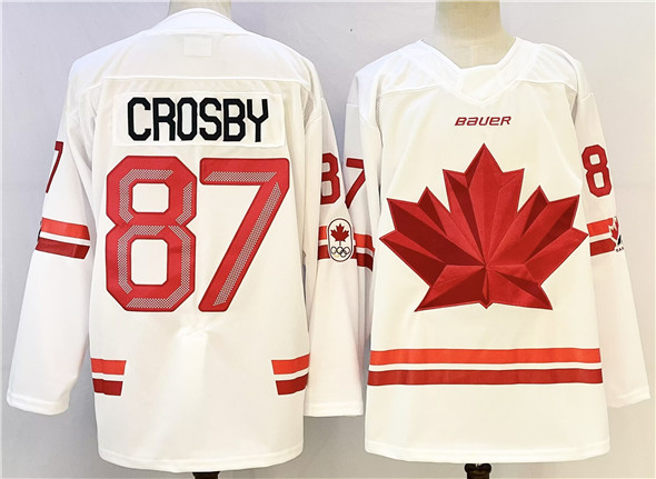 Canada #87 Sidney Crosby White Stitched Jersey - Zenithce