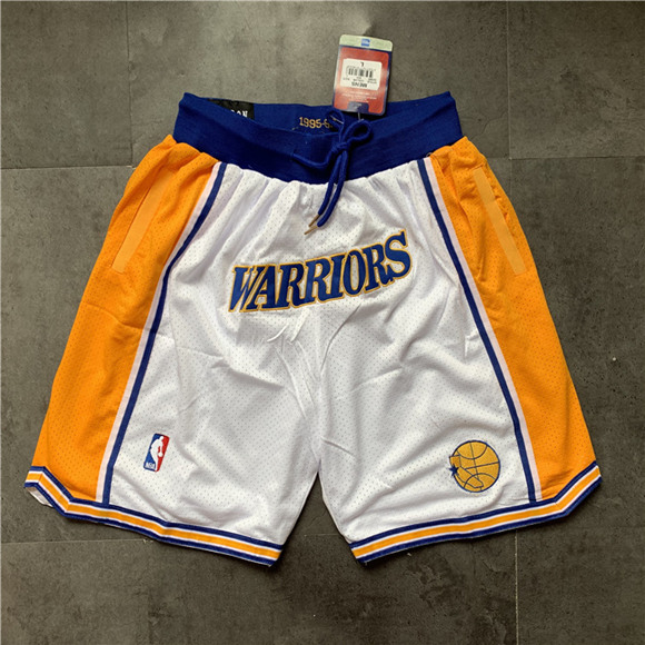 Golden State Warriors White Shorts (Run Smaller) - Zenithce