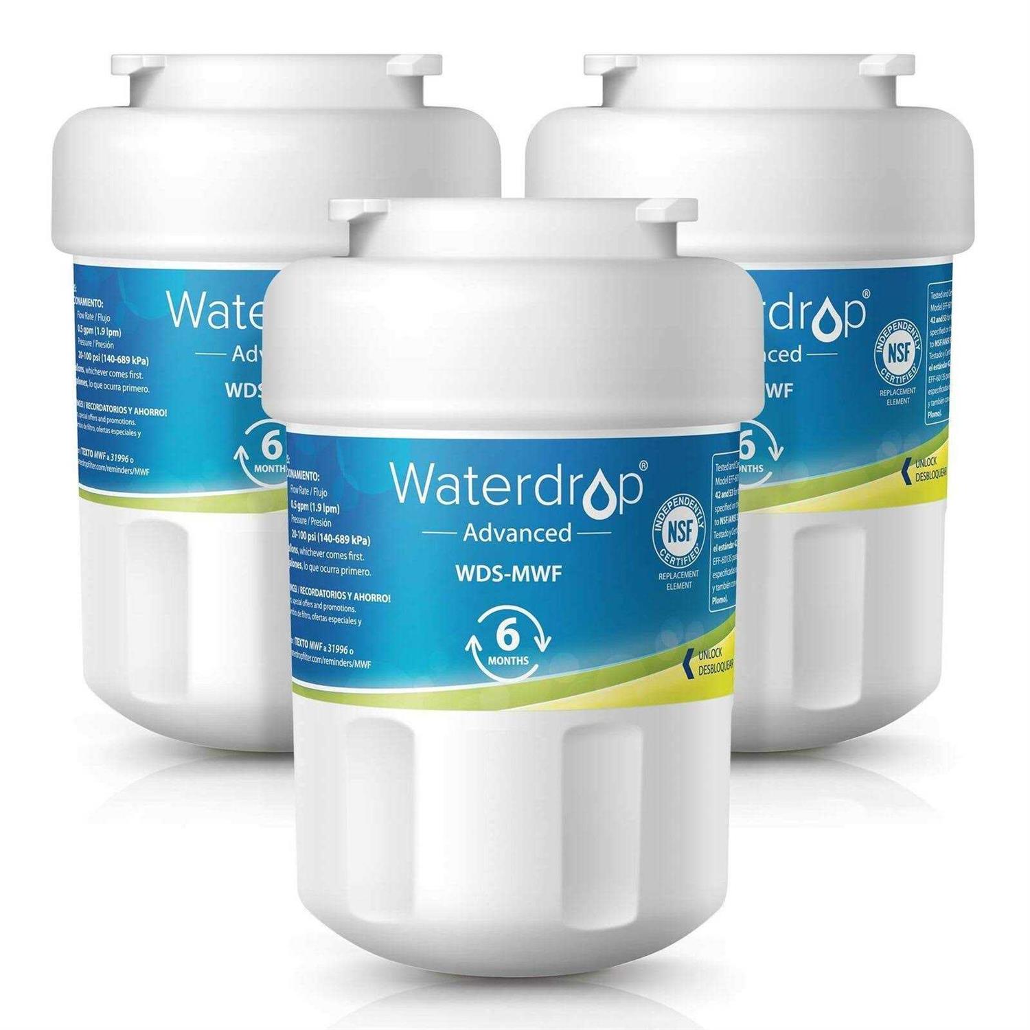 Waterdrop MWF Refrigerator Water Filter Replacement for GE Water MWF - Zenithce