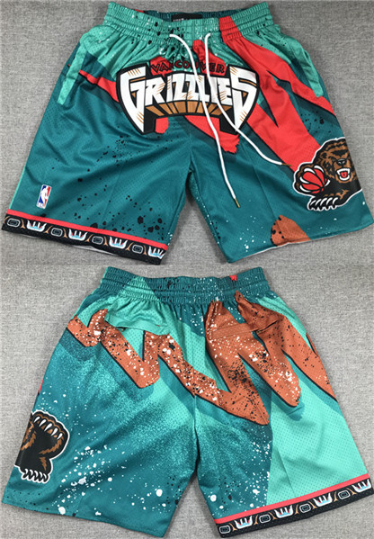 Memphis Grizzlies Aqua Shorts (Run Small) - Zenithce