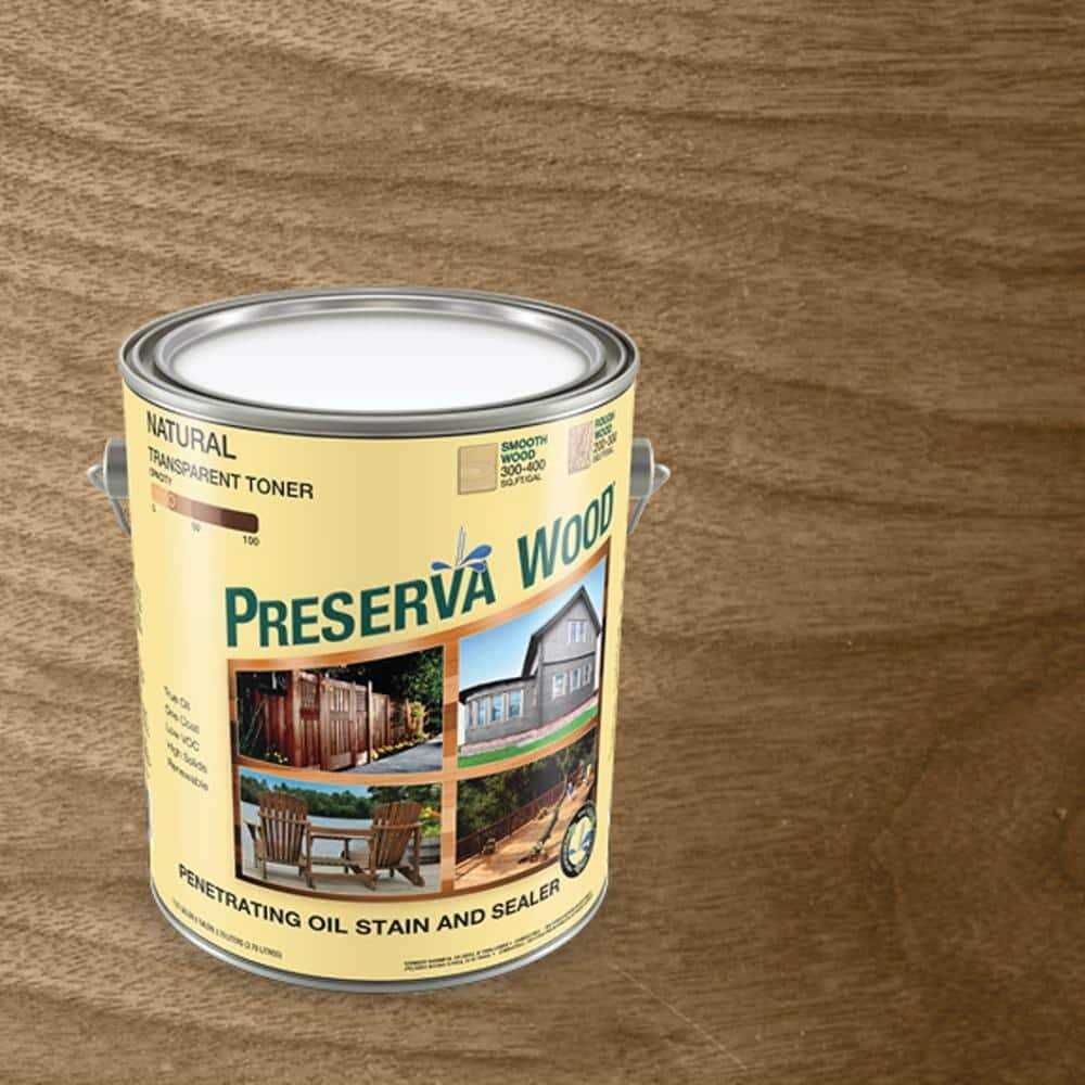 Preserva Wood 1 gal Oil-Based Exterior Stain and Sealer - Zenithce