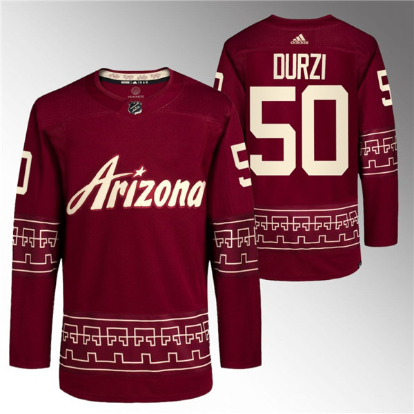 Arizona Coyotes #50 Sean Durzi Garnet Alternate Pro Jersey - Zenithce