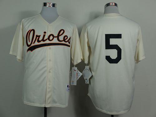 Orioles #5 Brooks Robinson Cream 1954 Turn Back The Clock Stitched Jersey - Zenithce