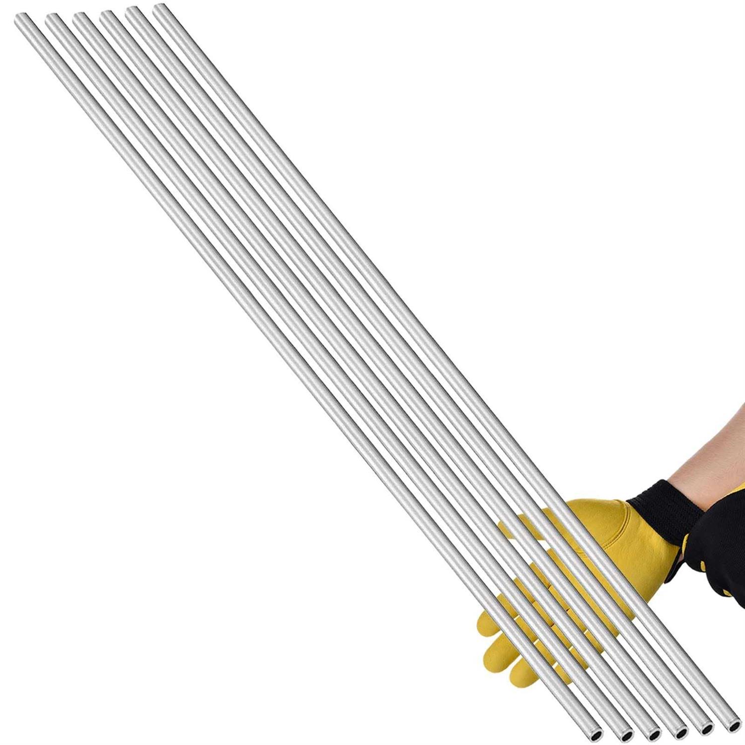 uuvzvcek Aluminum Tube 6063 Aluminum Round Tube Od Long Seamless Aluminum Straight Tubing - Zenithce