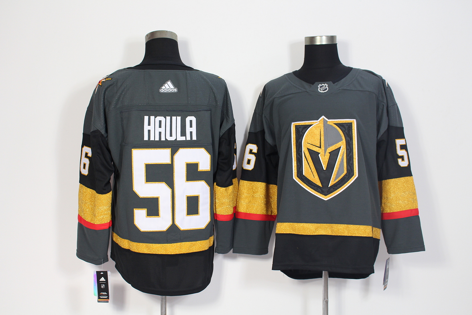 Vegas Golden Knights #56 Erik Haula Grey Stitched Adidas Jersey - Zenithce