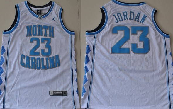 North Carolina Tar Heels #23 Michael Jordan White Swingman Jersey - Zenithce