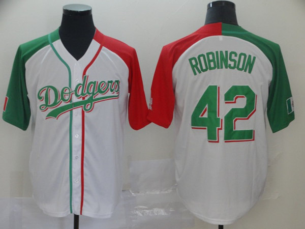 Los Angeles Dodgers #42 Jackie Robinson Mexican Heritage Culture Night Jersey - Zenithce