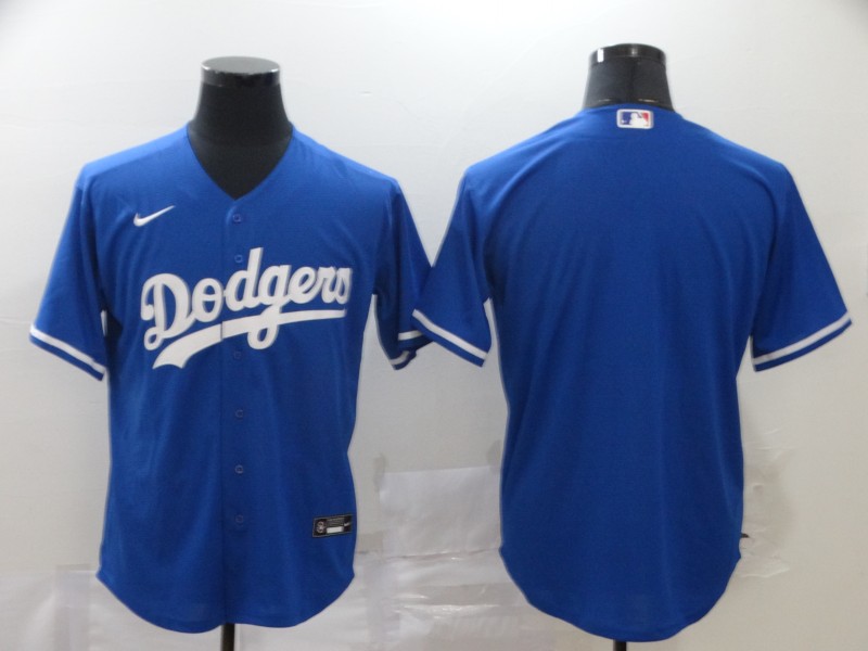 Los Angeles Dodgers Blank Blue Cool Base Stitched Jersey - Zenithce