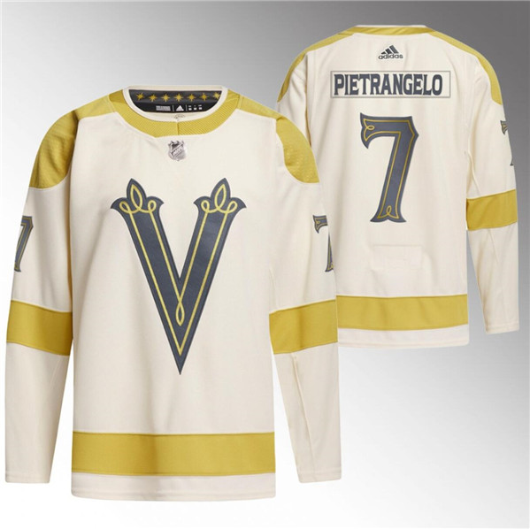 Vegas Golden Knights #7 Alex Pietrangelo Cream 2024 Winter Classic Breakaway Stitched Jersey - Zenithce