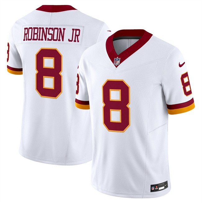Washington Commanders #8 Brian Robinson Jr. White 2025 F.U.S.E. Throwback Vapor Limited Stitched Jersey - Zenithce