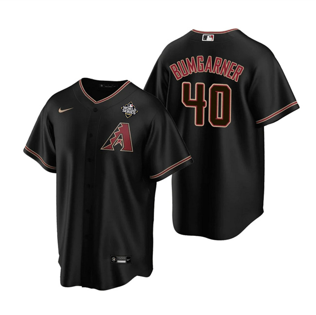 Arizona Diamondbacks #40 Madison Bumgarner Black 2023 World Series Cool Base Stitched Jersey - Zenithce