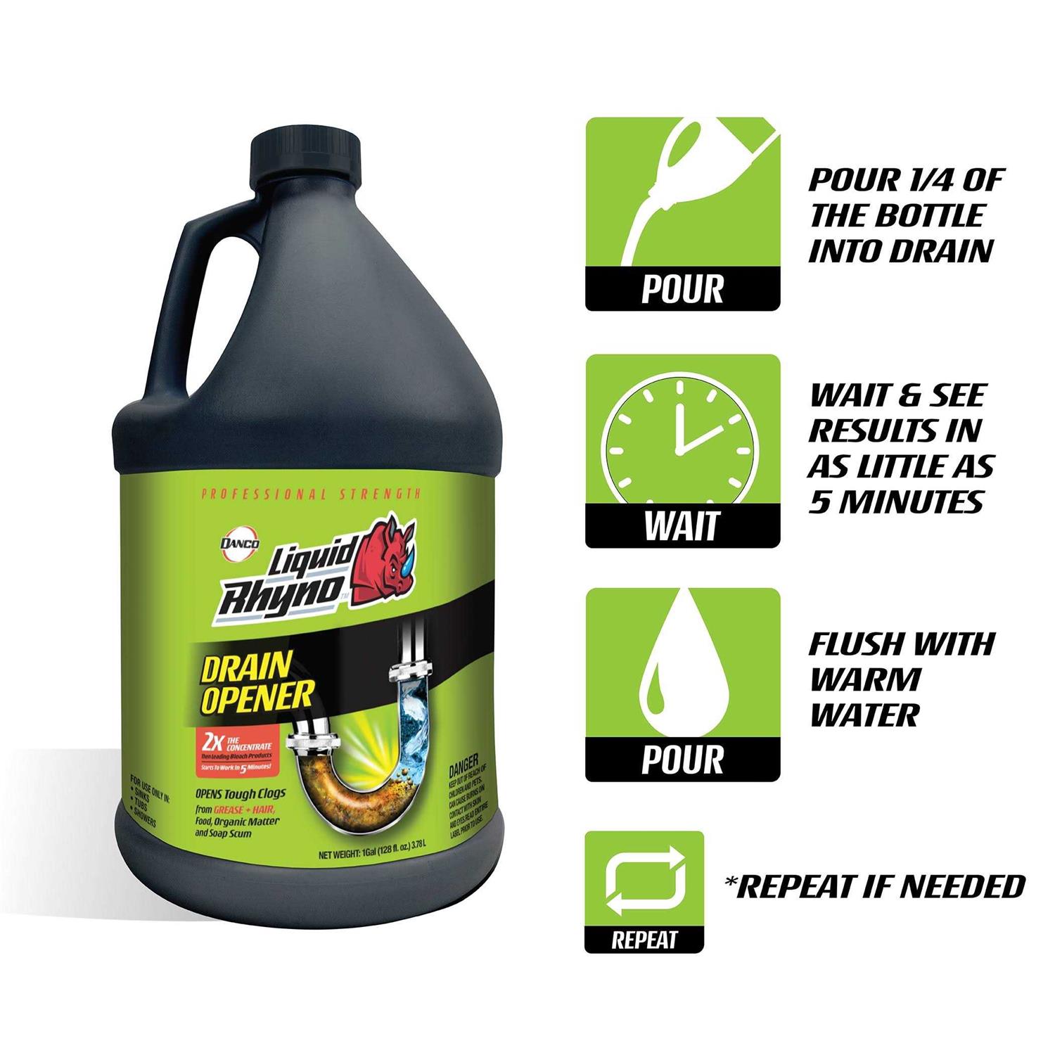 Liquid Rhyno 10966 Monthly Maintenance Drain Build-up Remover - Zenithce