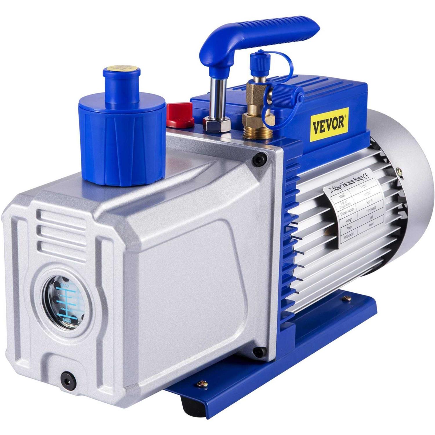 VEVOR Vacuum Chamber with Pump 5 Gallon Chamber 5 Single Stage Rotary Vane Vacuum Pump - Zenithce