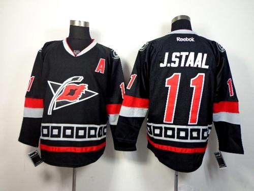Hurricanes #11 Jordan Staal Black Third Stitched Jersey - Zenithce