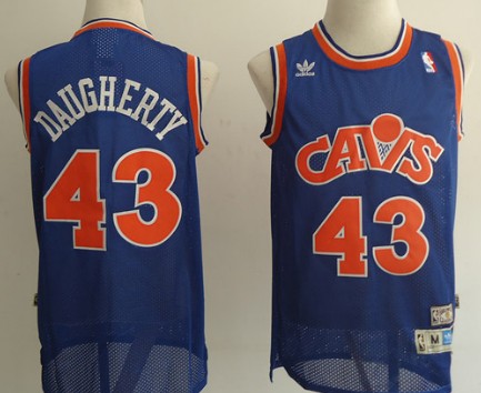 Cleveland Cavaliers #43 Brad Daugherty Blue Swingman Throwback Jersey - Zenithce