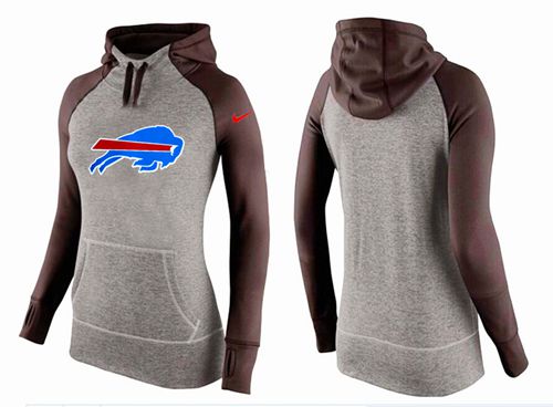 Women's Nike Buffalo Bills Performance Hoodie Grey   Brown - Zenithce